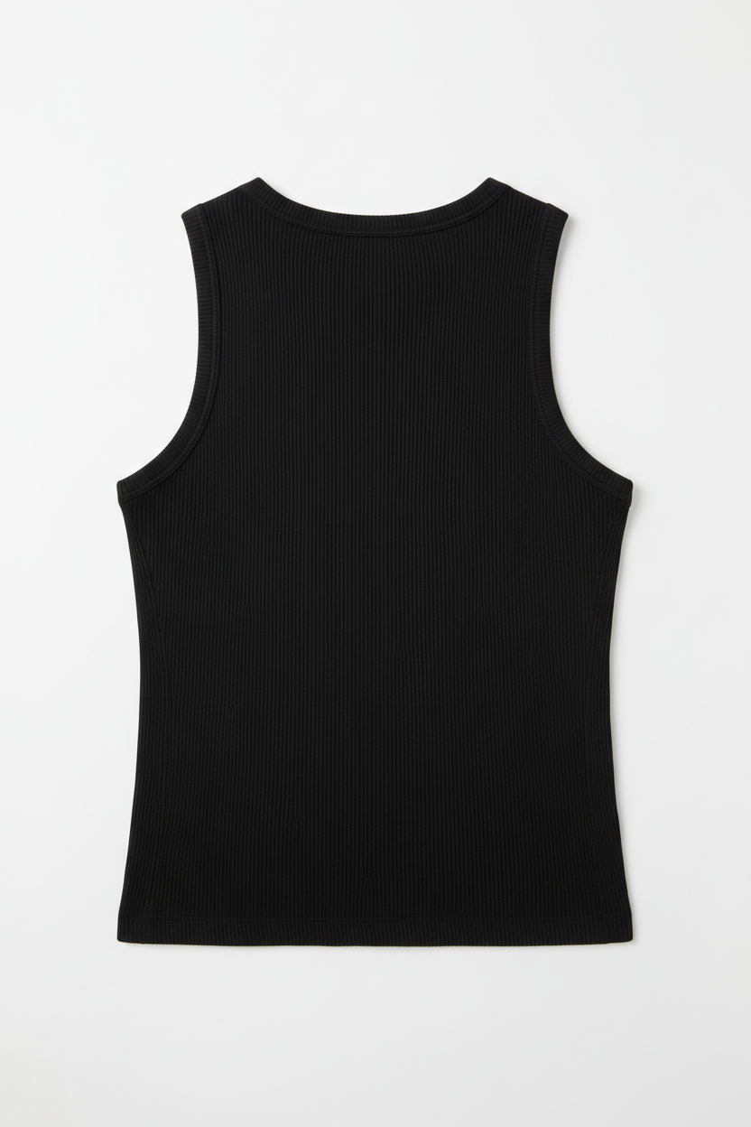 90s Rib Tank Black Back