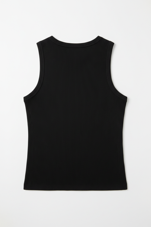 90s Rib Tank Black Back