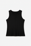 90s Rib Tank Black
