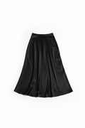 Bias Slip Skirt Black