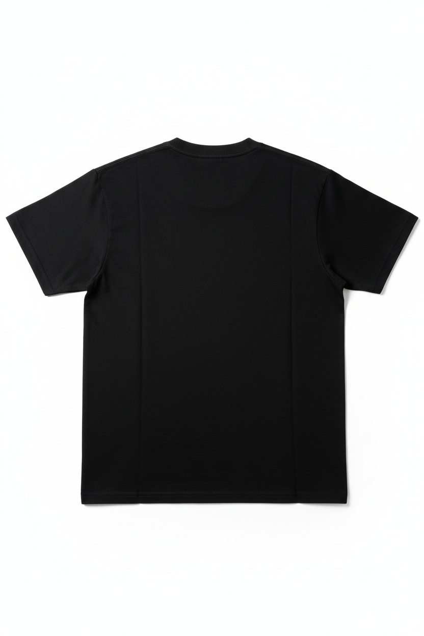 Black Crew Neck Back