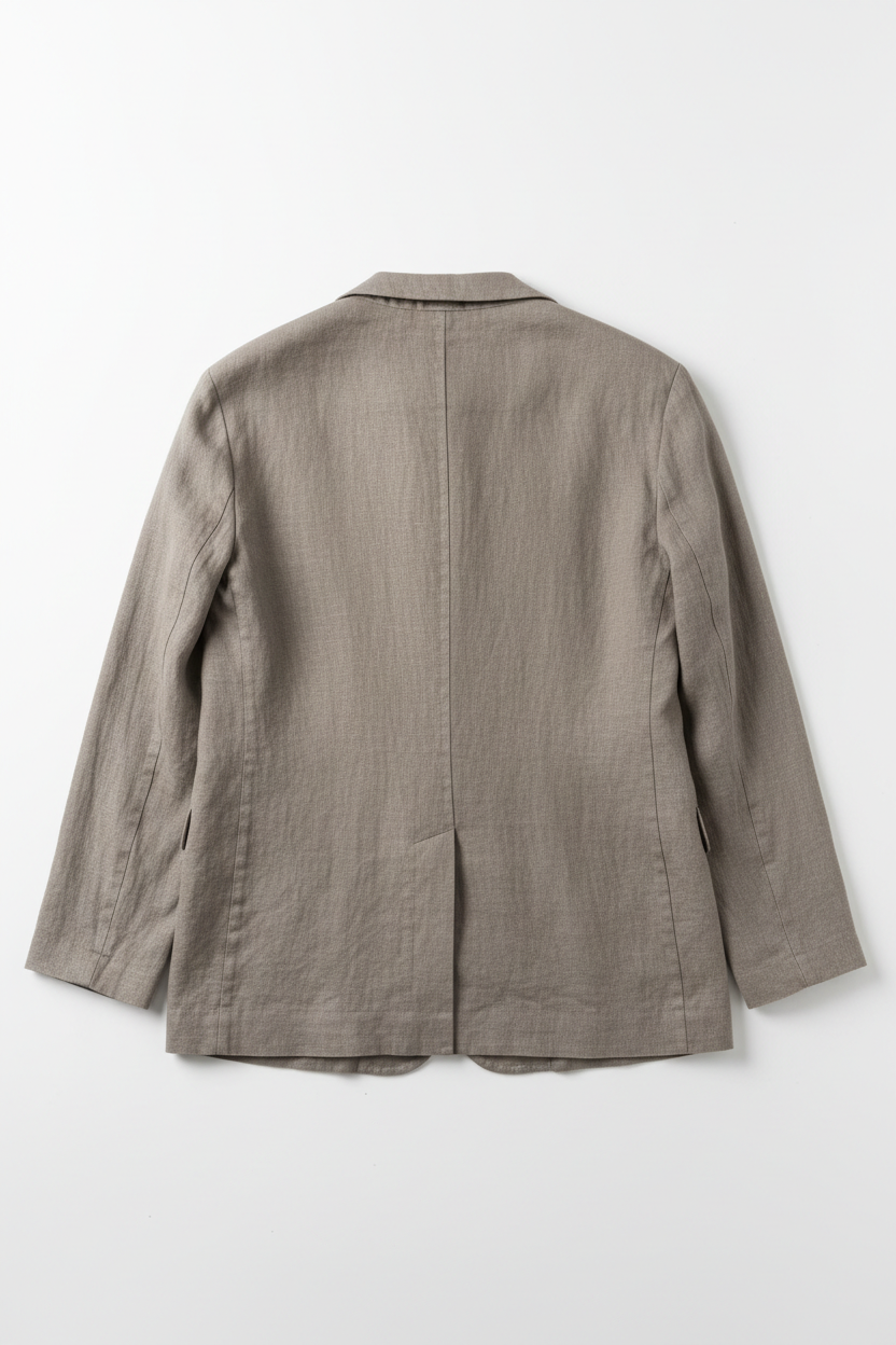 Linen Blazer Back