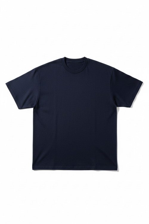 Navy Crew Neck Front