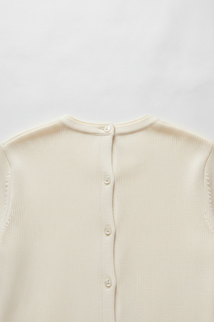Soft Knit Cardigan Back
