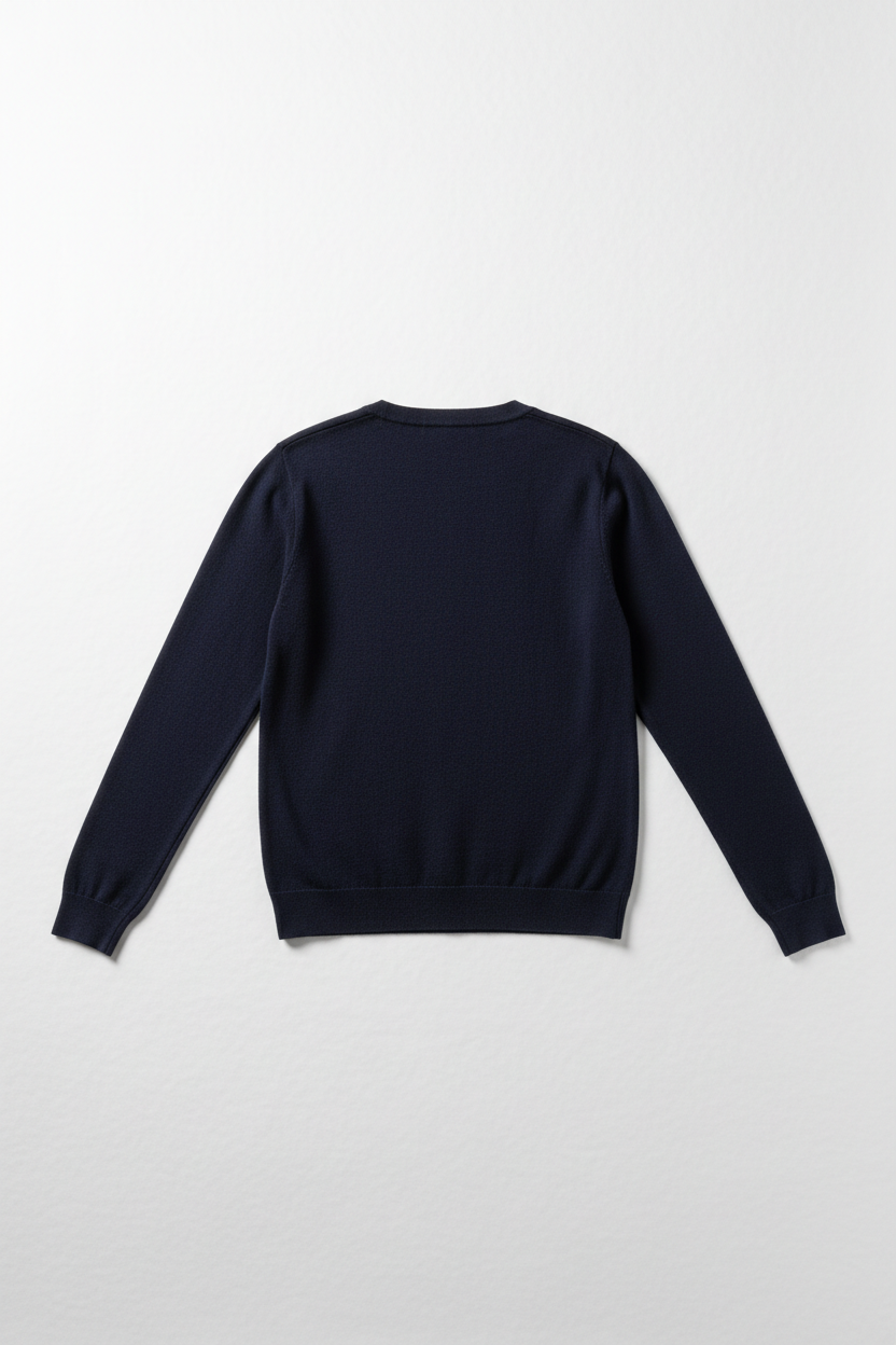 Soft Knit Cardigan Navy Back